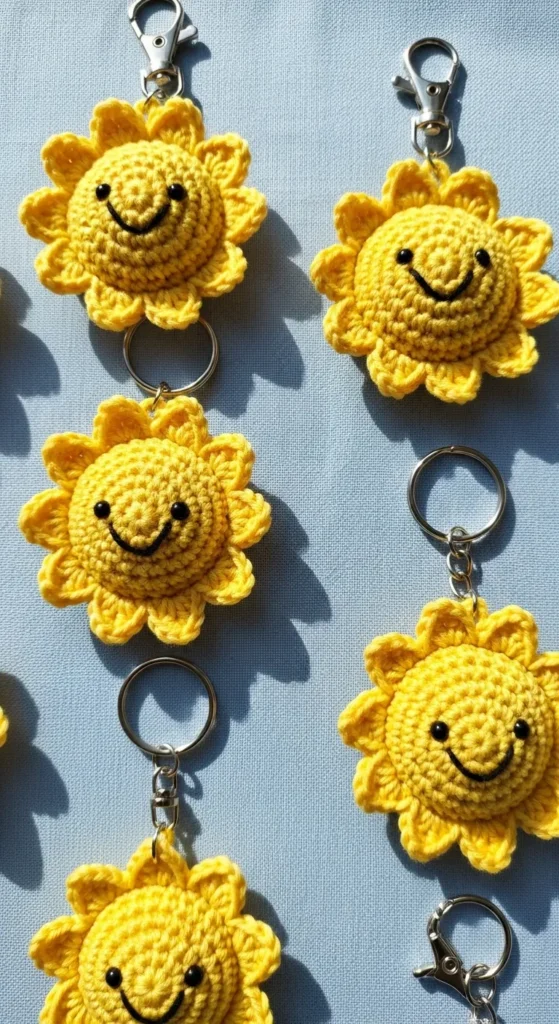 Tiny Sun Keychains