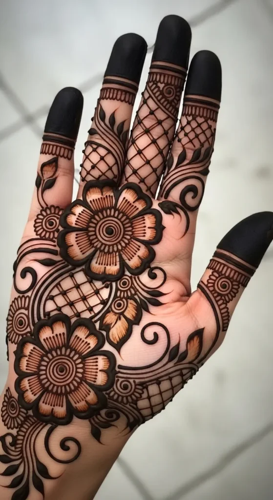 Traditional Floral Mehndi Design