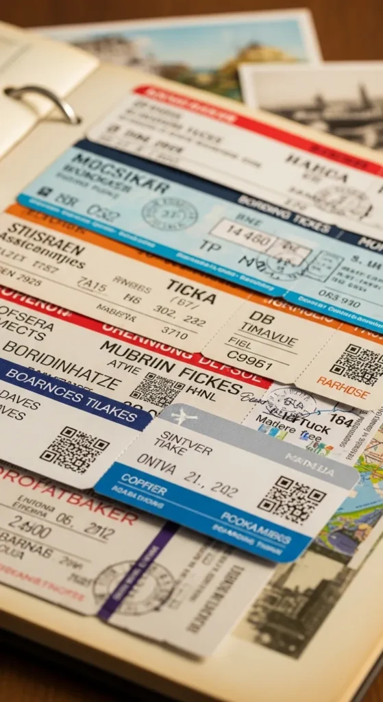 Travel Tickets and Boarding Passes