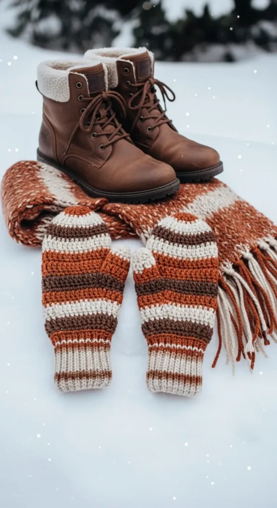 Warm Crochet Mittens