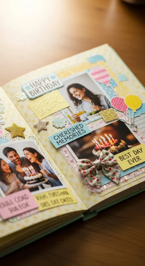 birthday scrapbook ideas