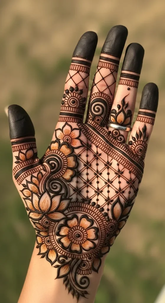 palm mehndi designs