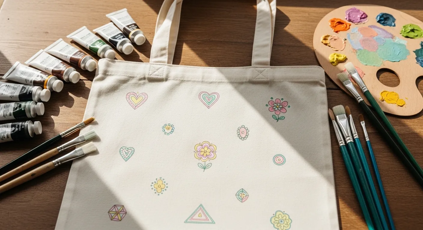 20 Must-Try easy tote bag painting ideas for Quick and Beginner-Friendly Projects