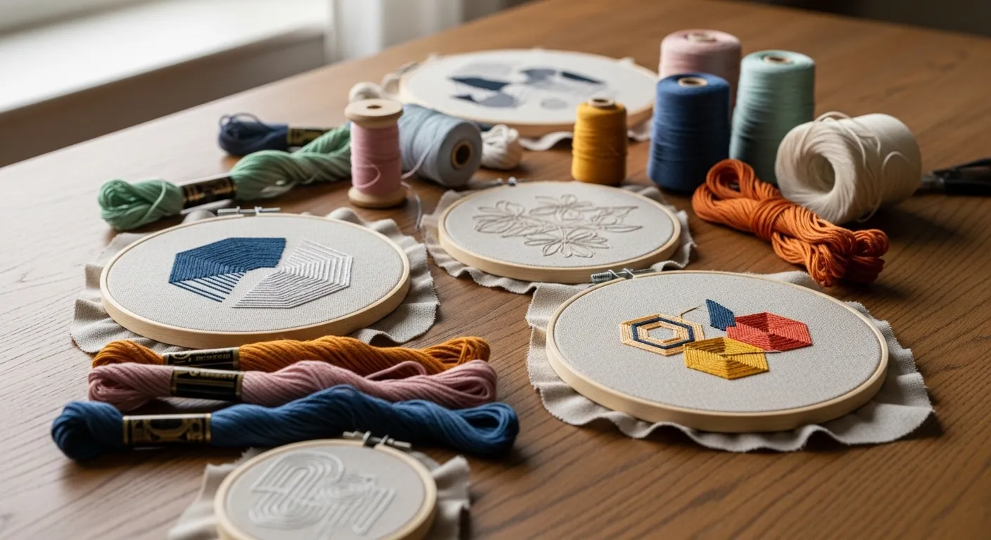 21 Trendy modern hand embroidery designs for Fresh and Stylish DIY Projects