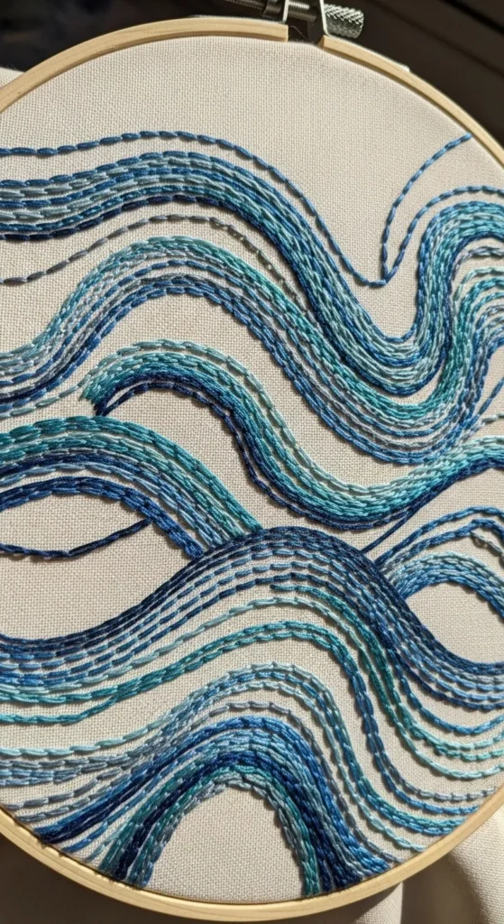 Abstract Wave Lines