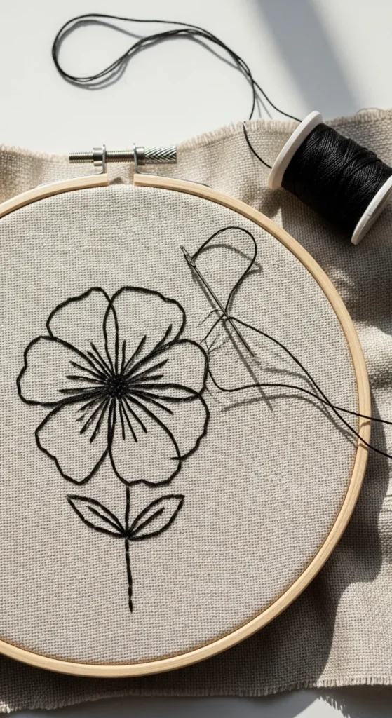 Back Stitch Outline Shapes
