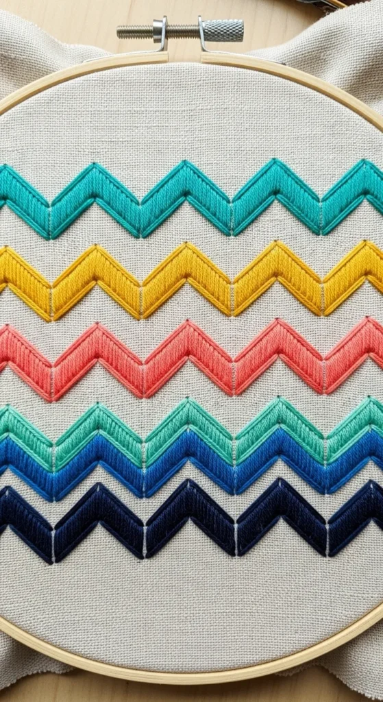 Chevron Line Stitch