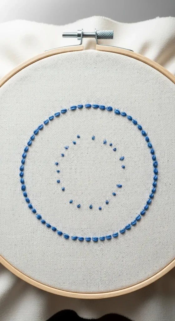 Circle Dot Stitch Pattern