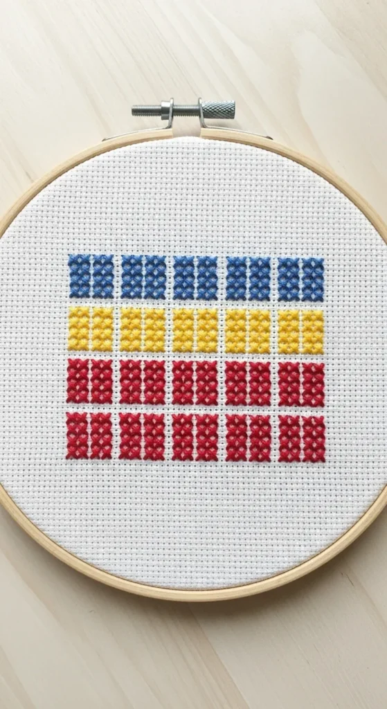 Cross Stitch Grid Pattern