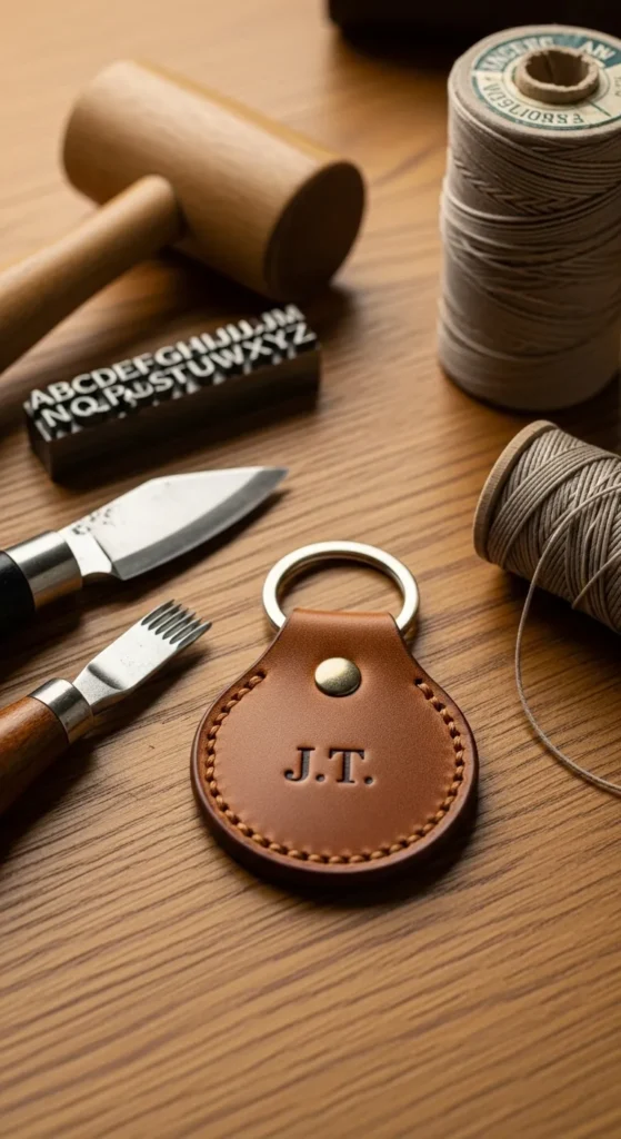 Customized Leather Keychain