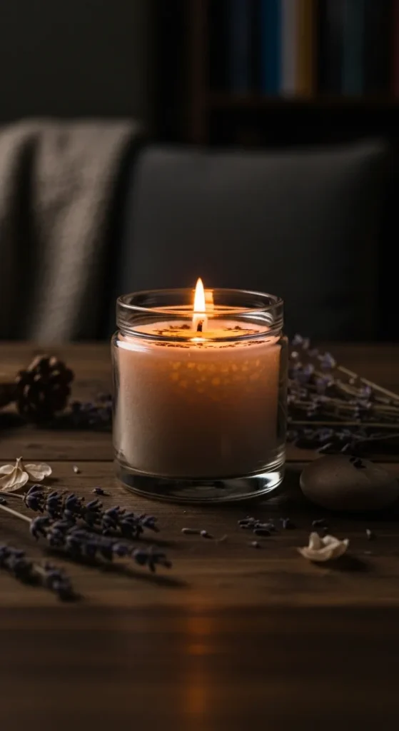DIY Candle with a Romantic Touch