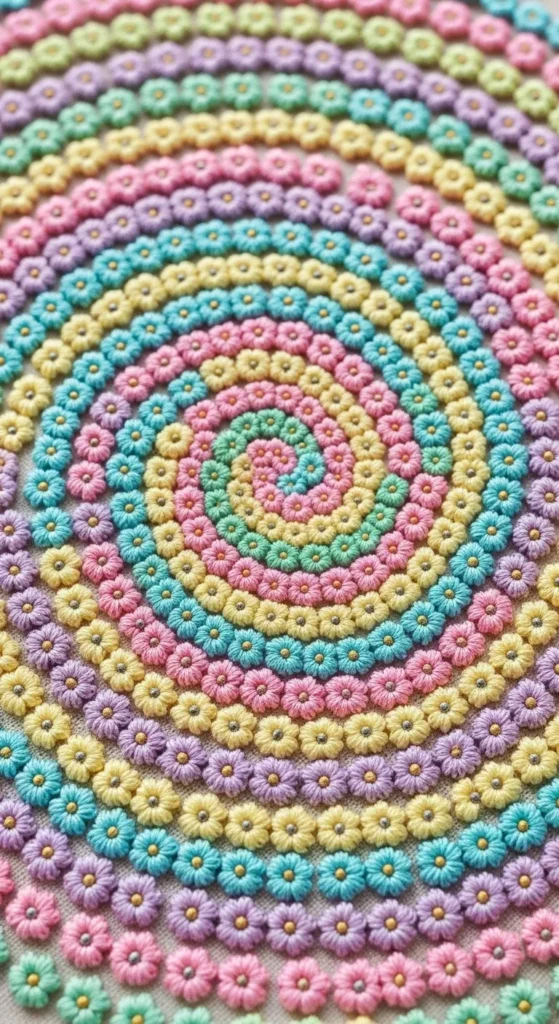 Floral Spiral Pattern