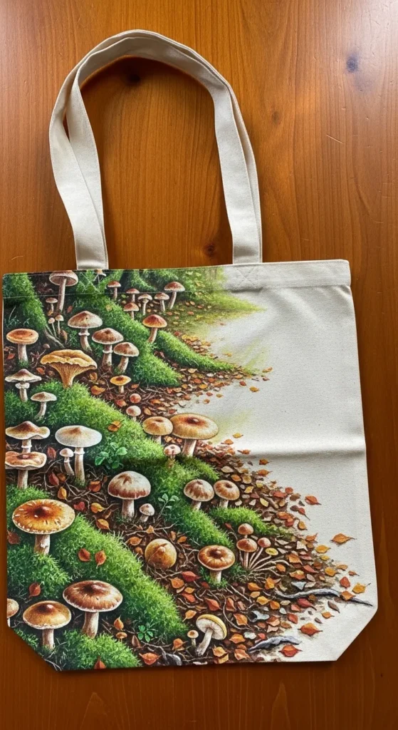 Forest Floor Mushroom Scene