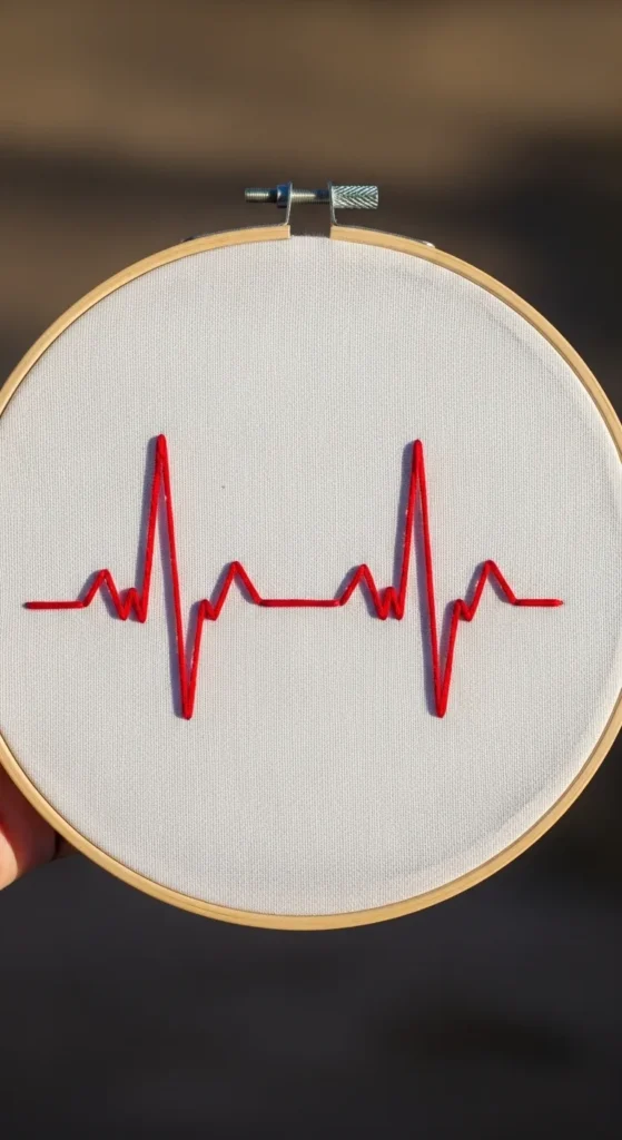 Heart Beat Line Design