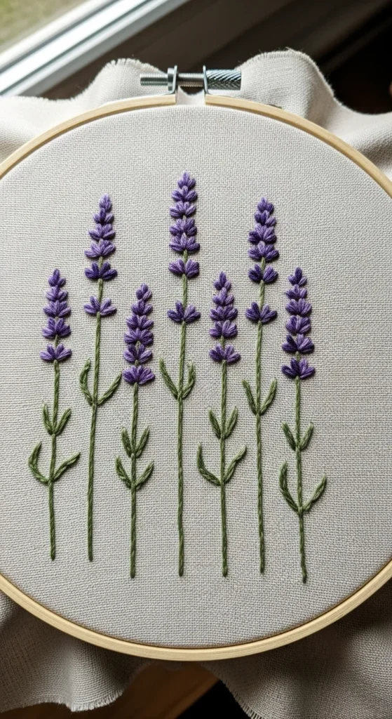 Lavender Stem Lines