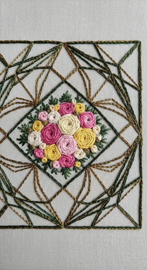 Mini Rose Cluster Squares