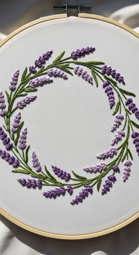 Minimal Lavender Wreath