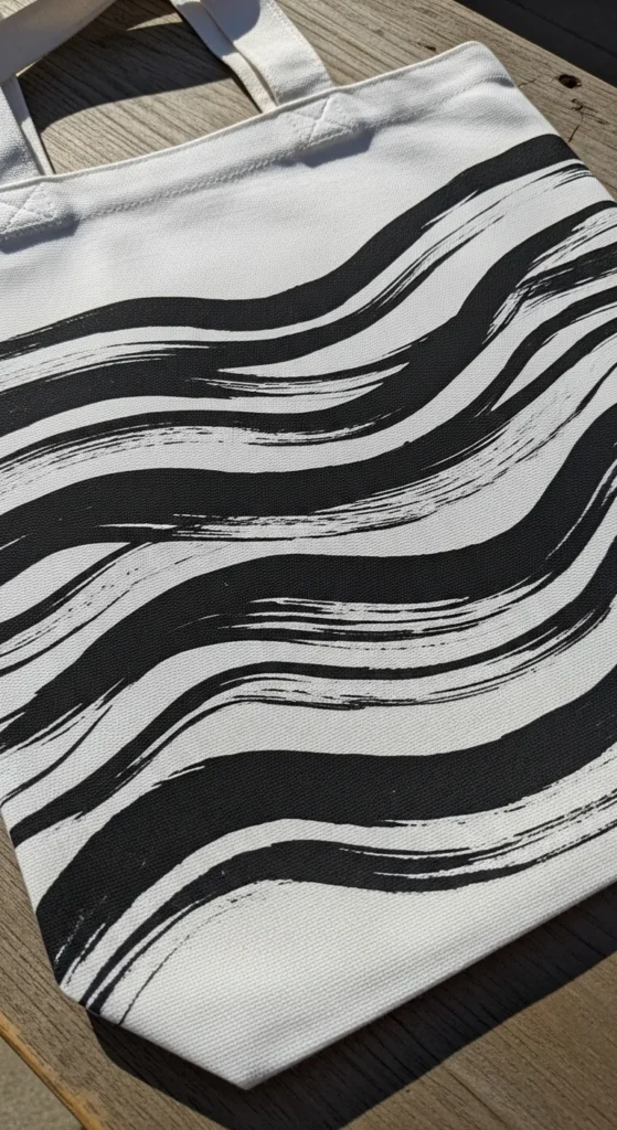 Monochrome Black Waves