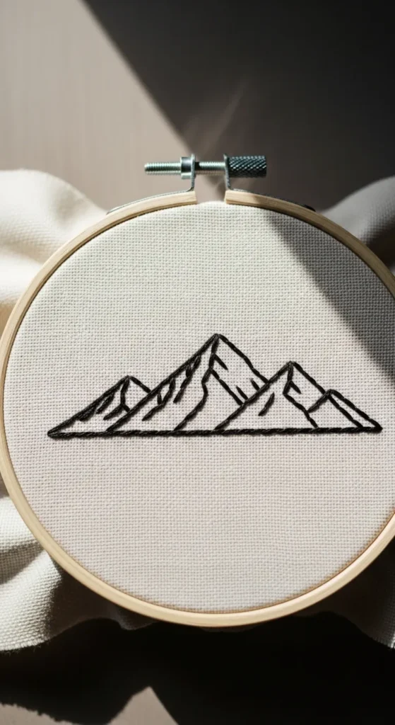  Mountain Outline Scene