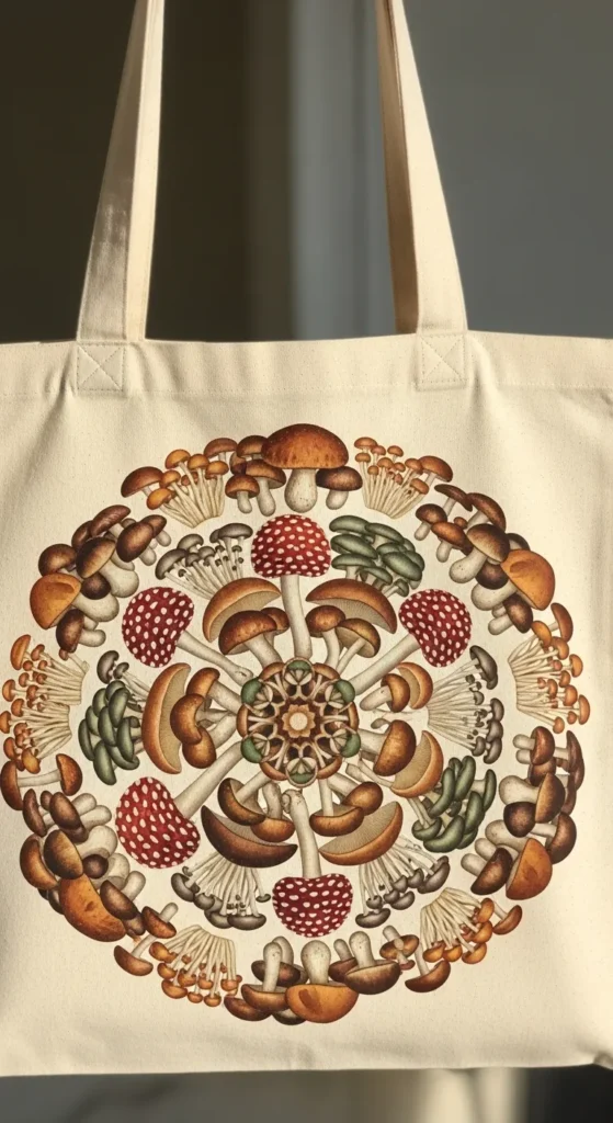 Mushroom Mandala Design