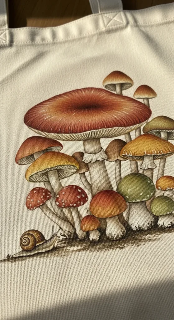  Mushroom and Snail Scene