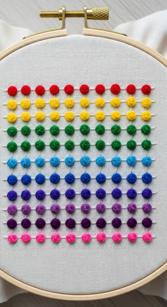 Polka Dot Stitch Grid