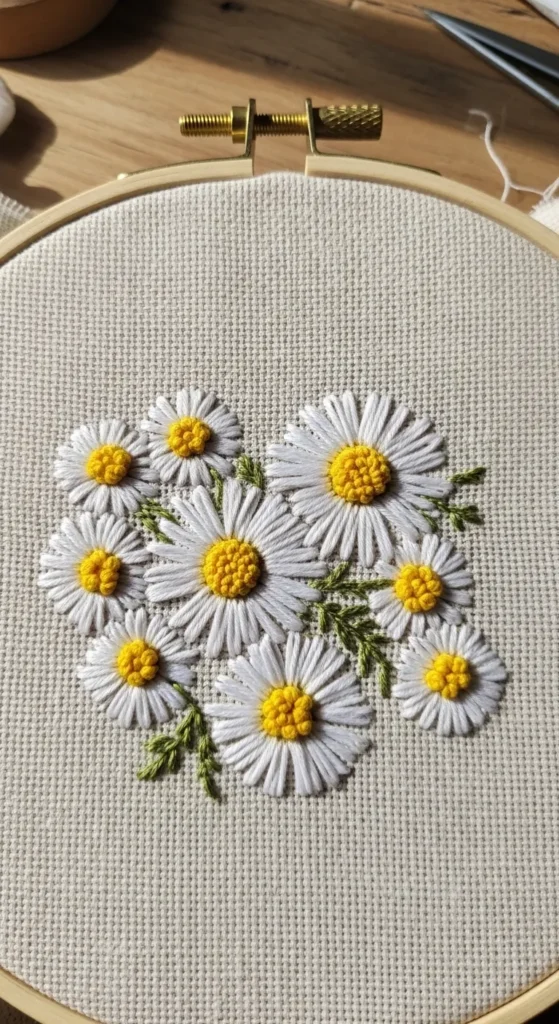 Simple Daisy Flower Stitch