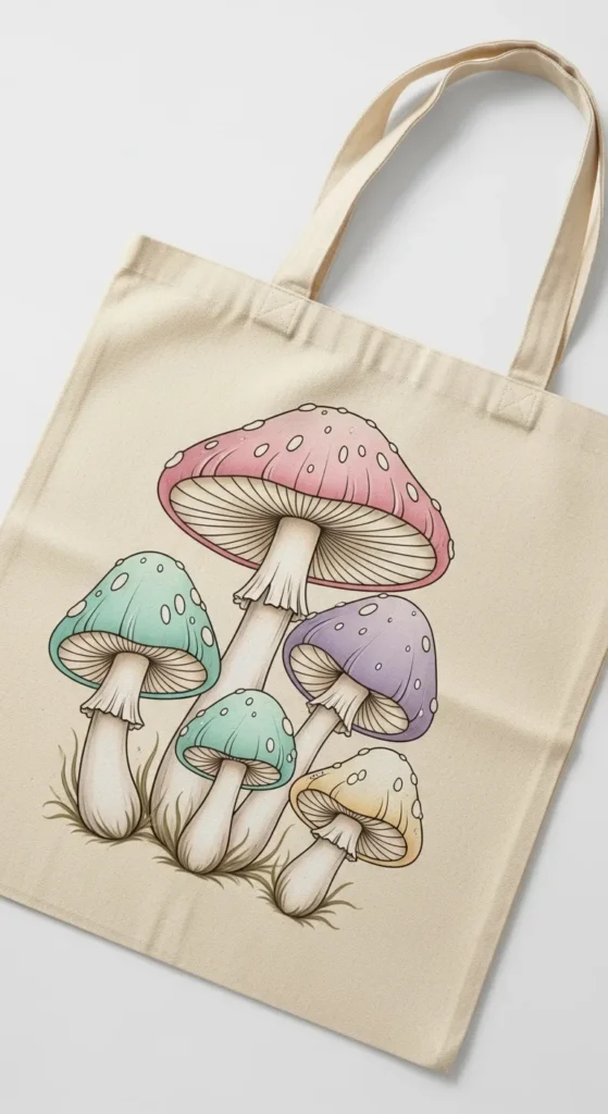  Soft Pastel Mushroom Set
