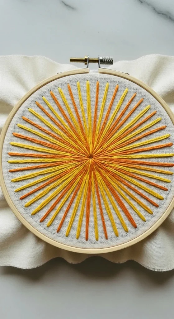 Sunburst Stitch Design