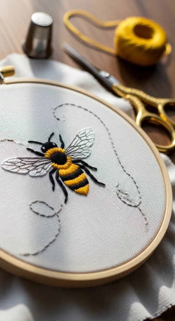 Tiny Bee Outline