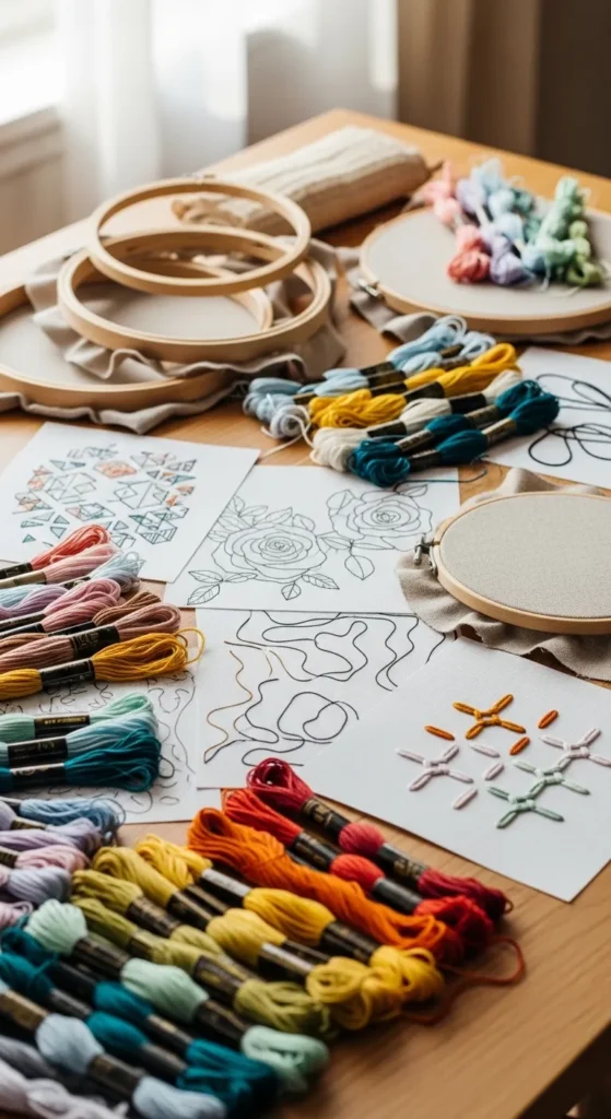 modern hand embroidery designs