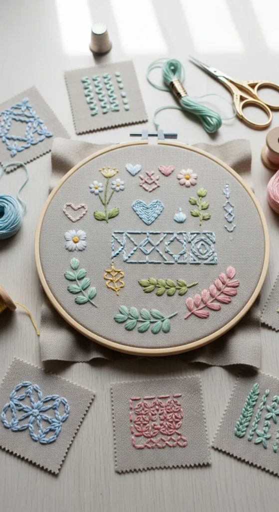 simple hand embroidery designs