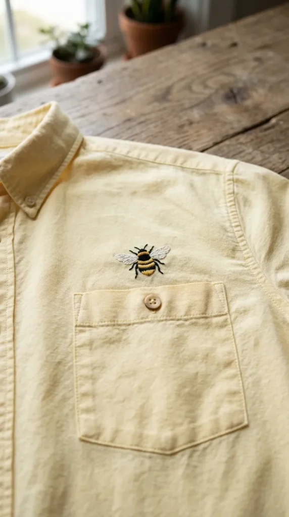 Bee Motif Embroidery Design
