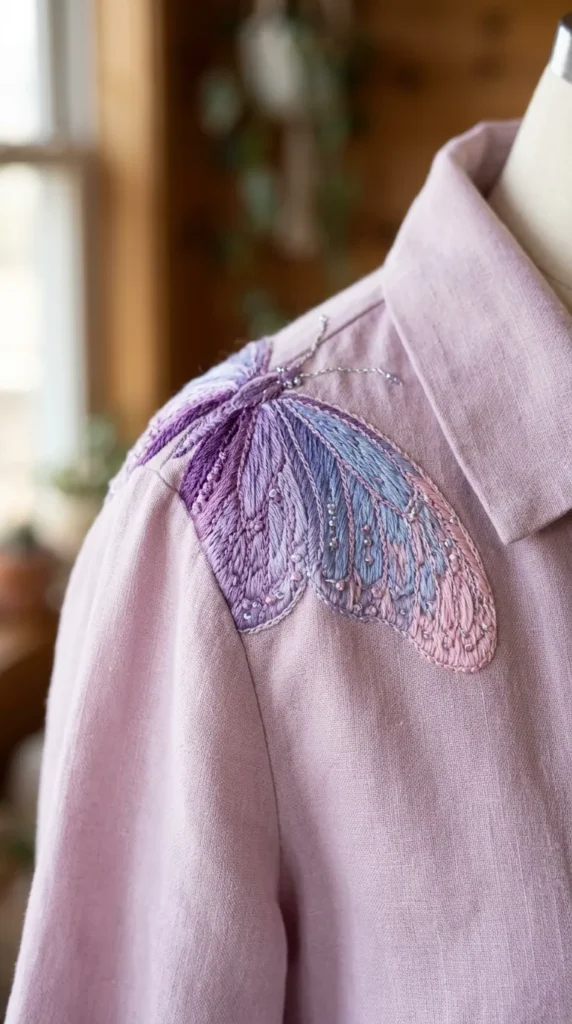  Butterfly Wing Embroidery Art