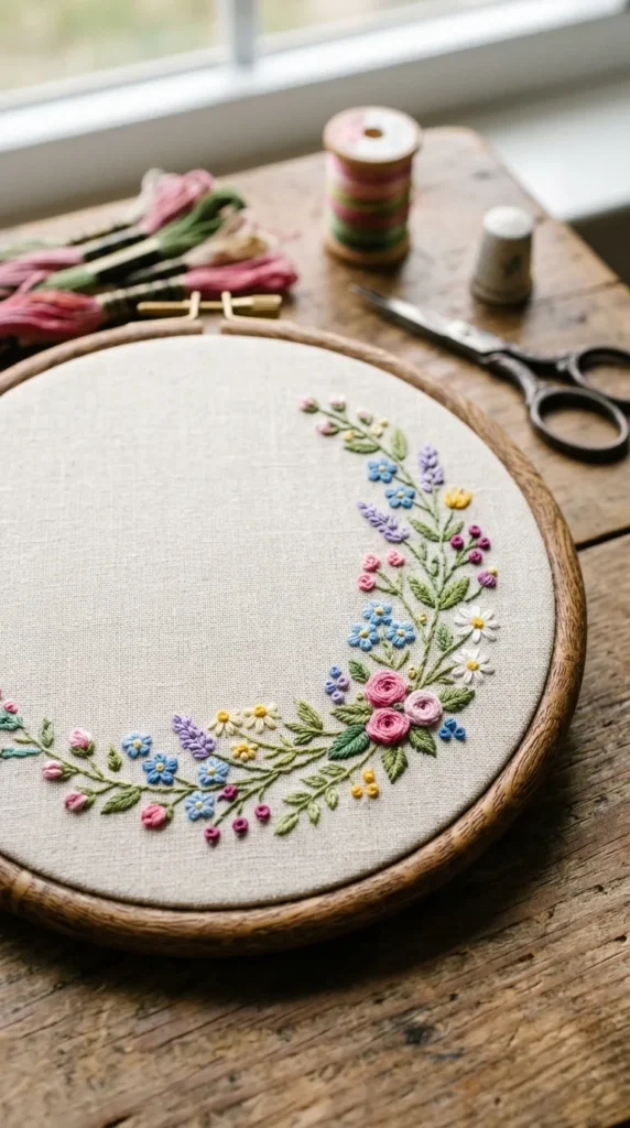 Corner Floral Accent