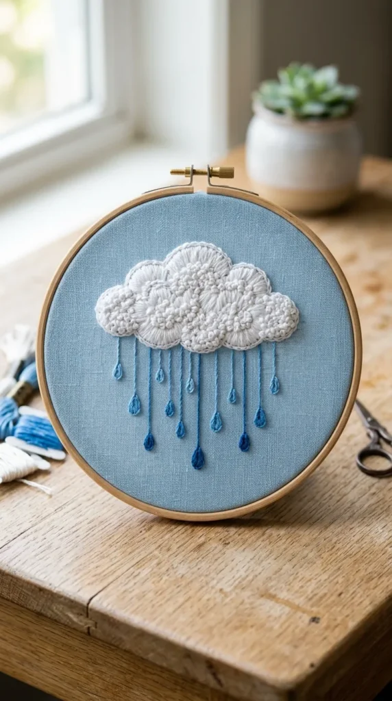Cute Cloud and Rain Drops