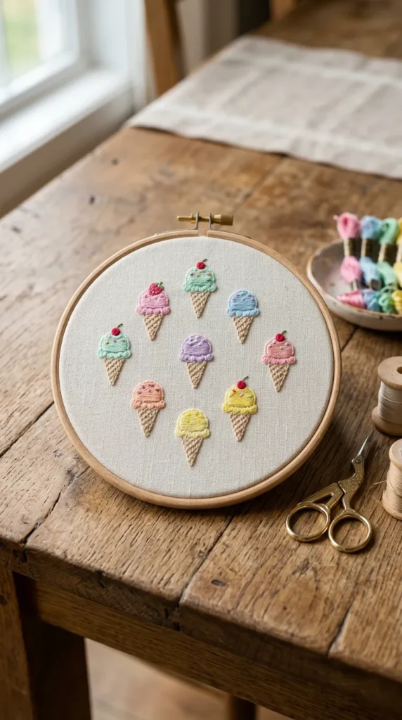 Cute Ice Cream Cone Design