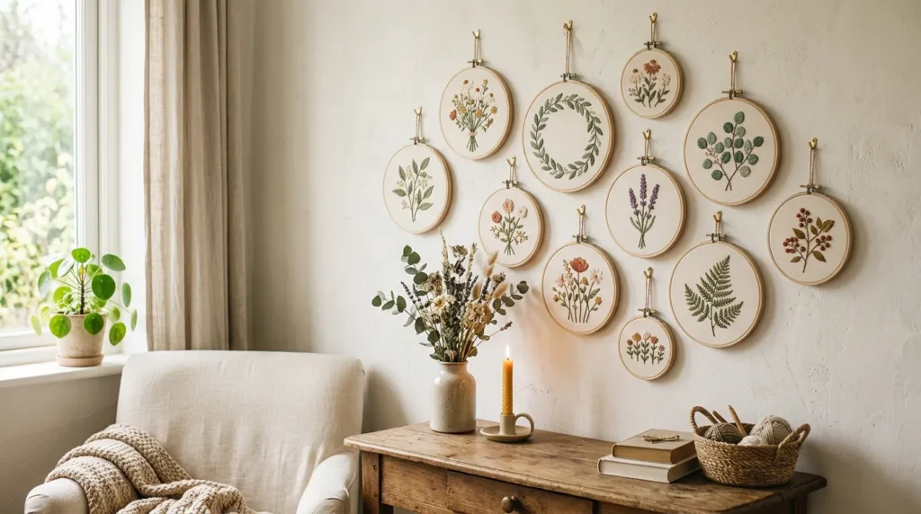 How to Make Embroidery Hoop Wall Art for Charming Handmade Home Decor