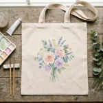 How to Paint Flowers on a Tote Bag for a Soft and Pretty Custom Design