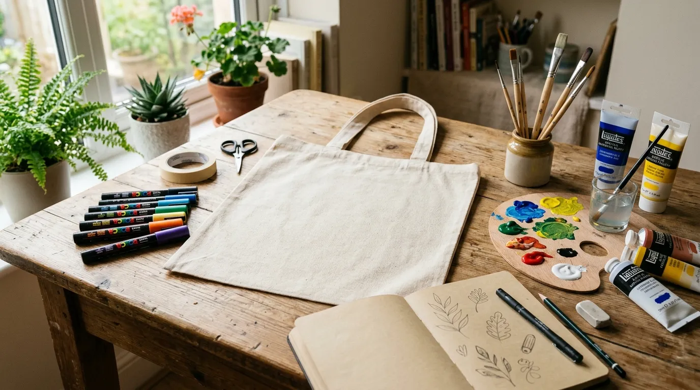 How to Paint a Tote Bag That Looks Cute, Clean, and Long-Lasting