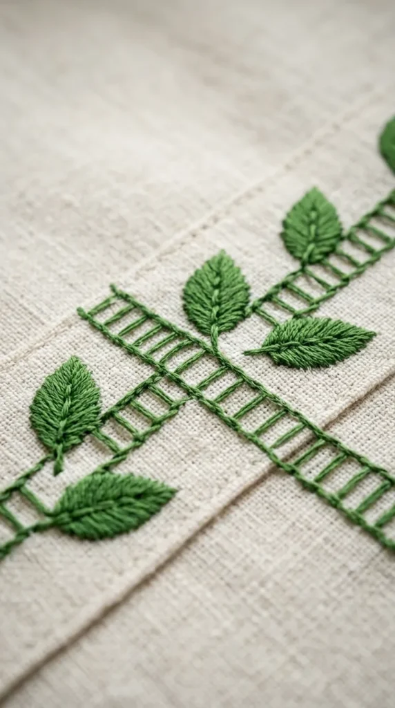 Leafy Ladder Border