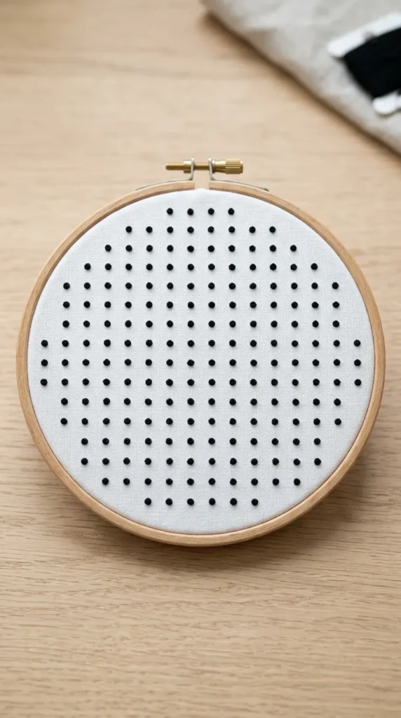 Minimal Dot Pattern Hoop