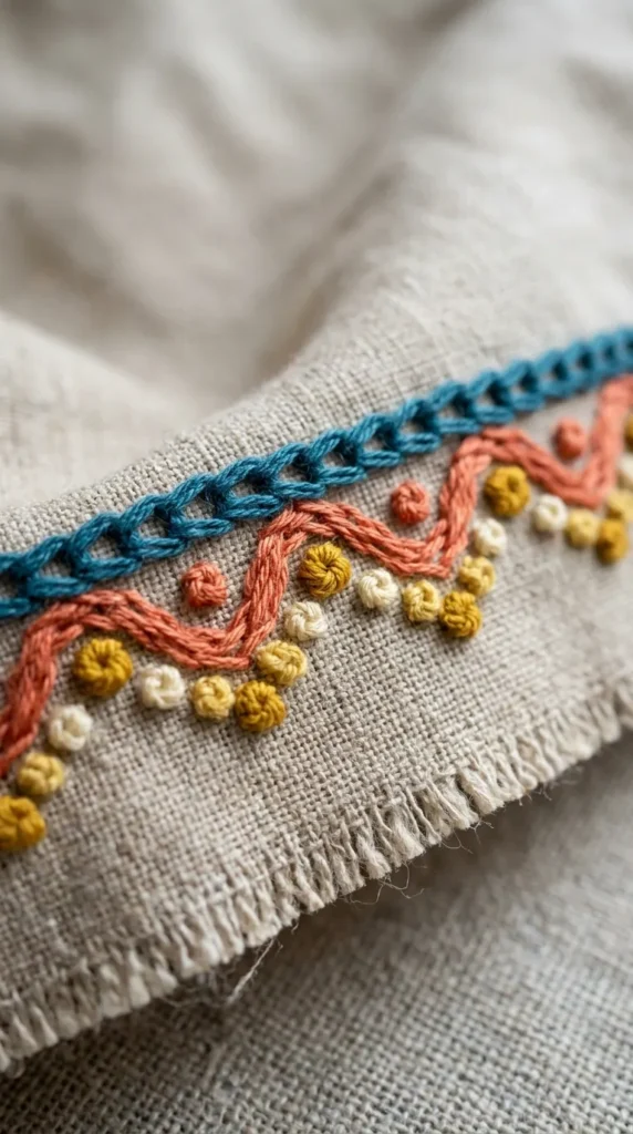 Mixed Stitch Border