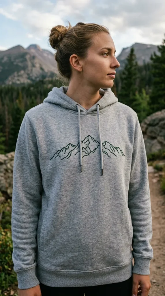 Mountain Landscape Embroidery