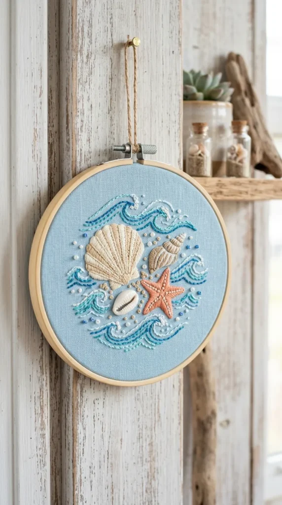 Ocean Shell Theme Hoop