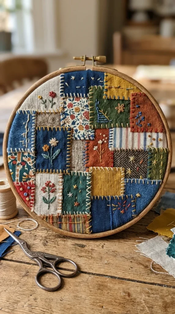 Patch Fabric Hoop