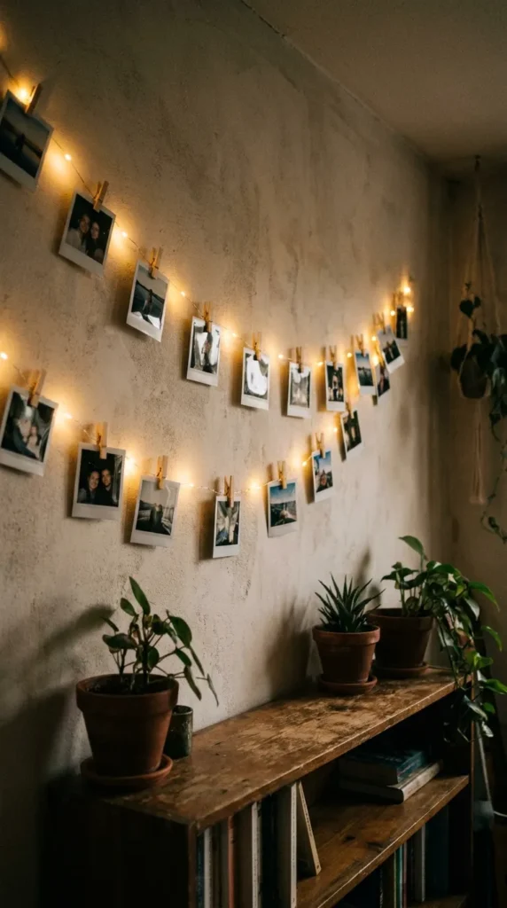 Photo String Lights Display