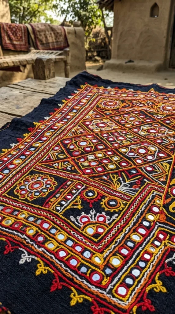 Rabari Mirror Stitch Art