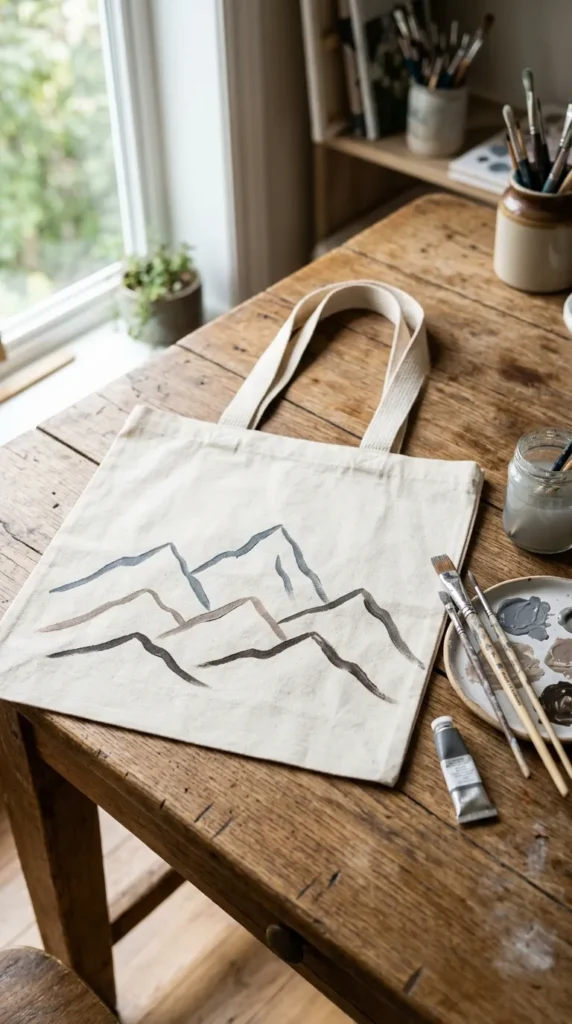 Rustic Mountain Outline