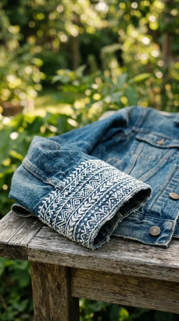 Sleeve Cuff Embroidery Accents